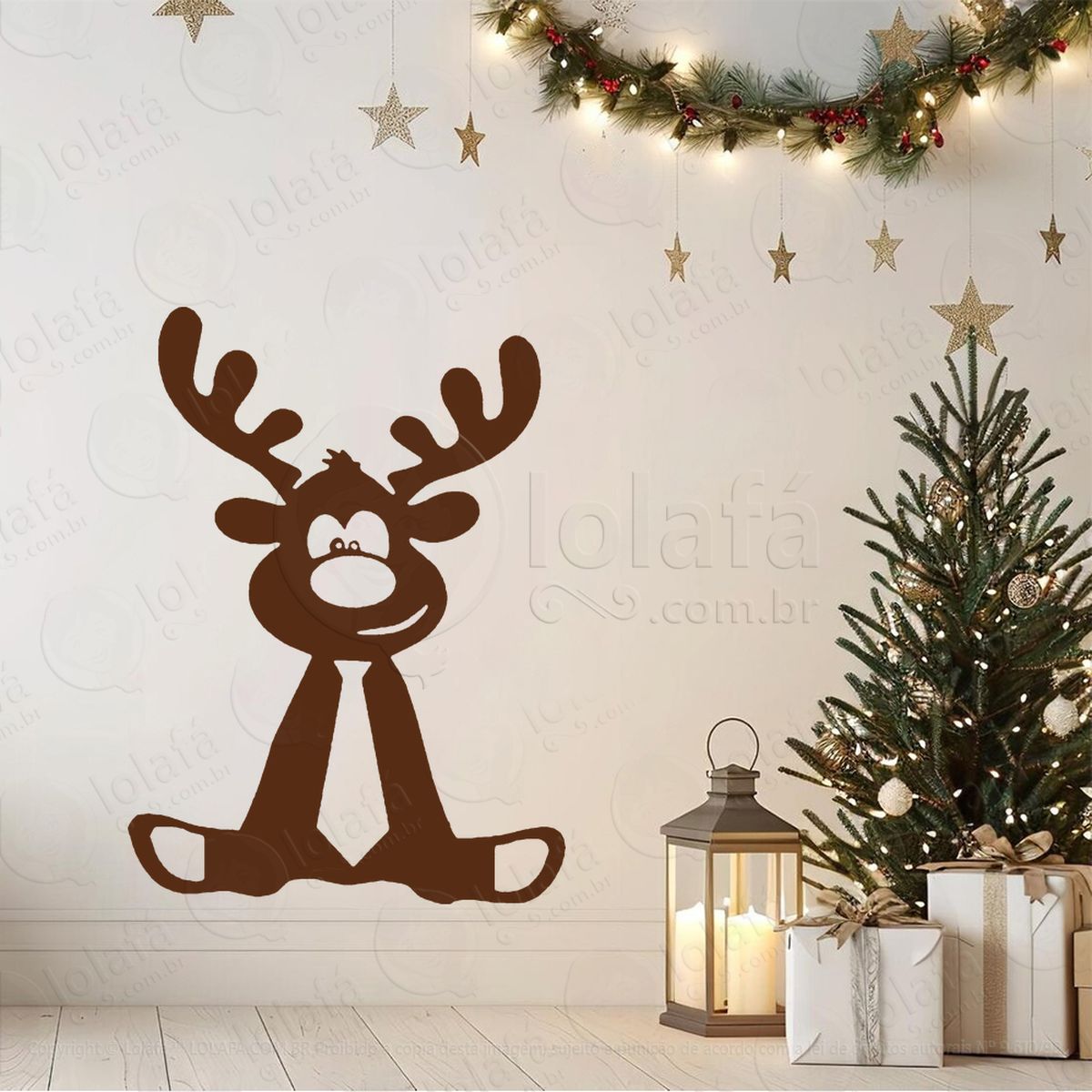 rena do natal adesivos de natal mod:818