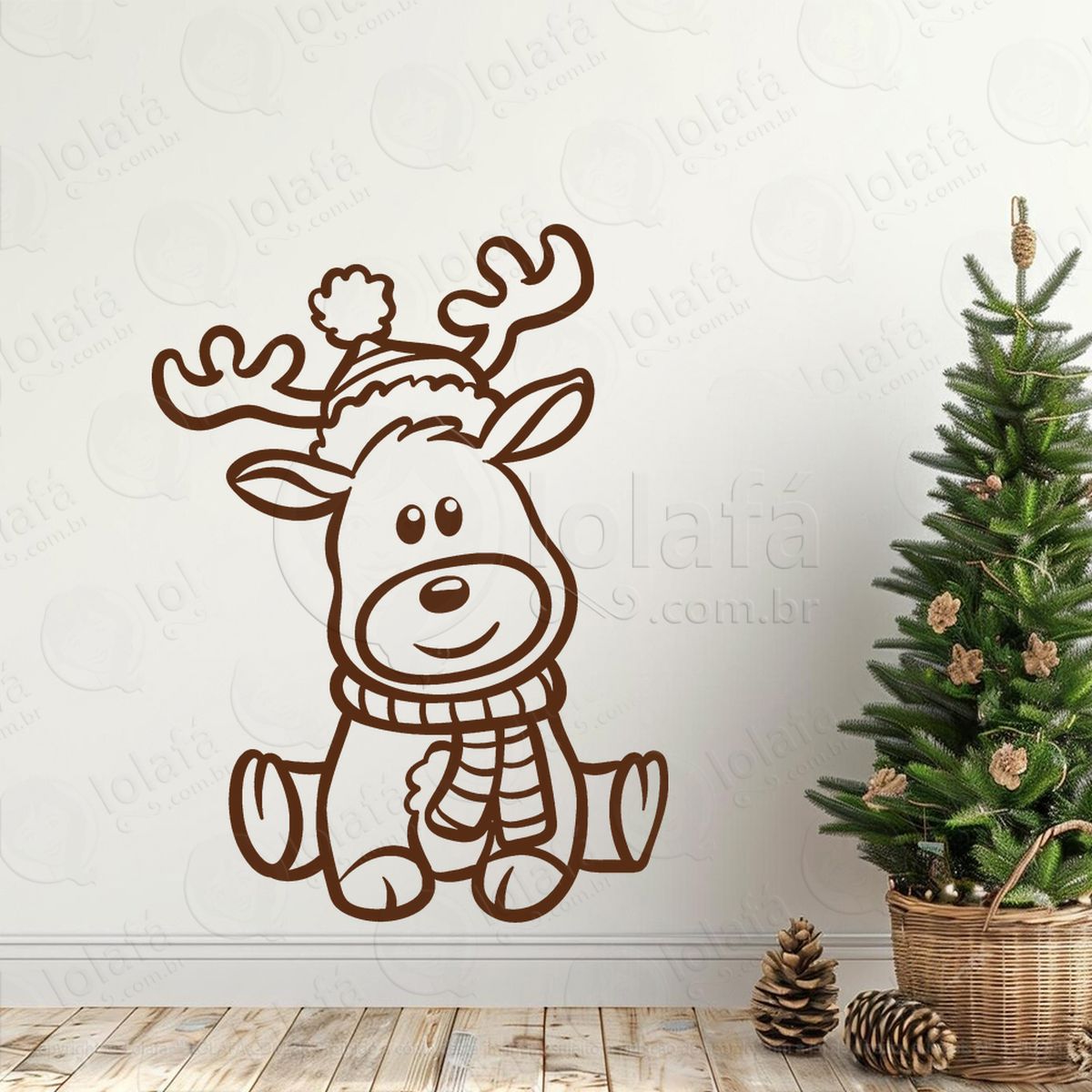 rena do natal adesivos de natal mod:819