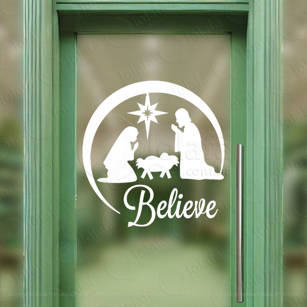 presépio noite sagrada adesivos de natal mod:853