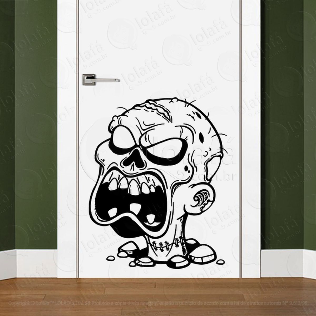 adesivos de zombies mod:90