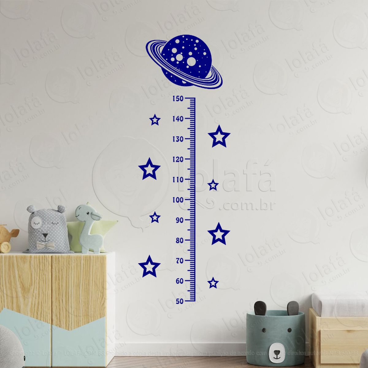 planeta e estrelas régua de crescimento mod:178