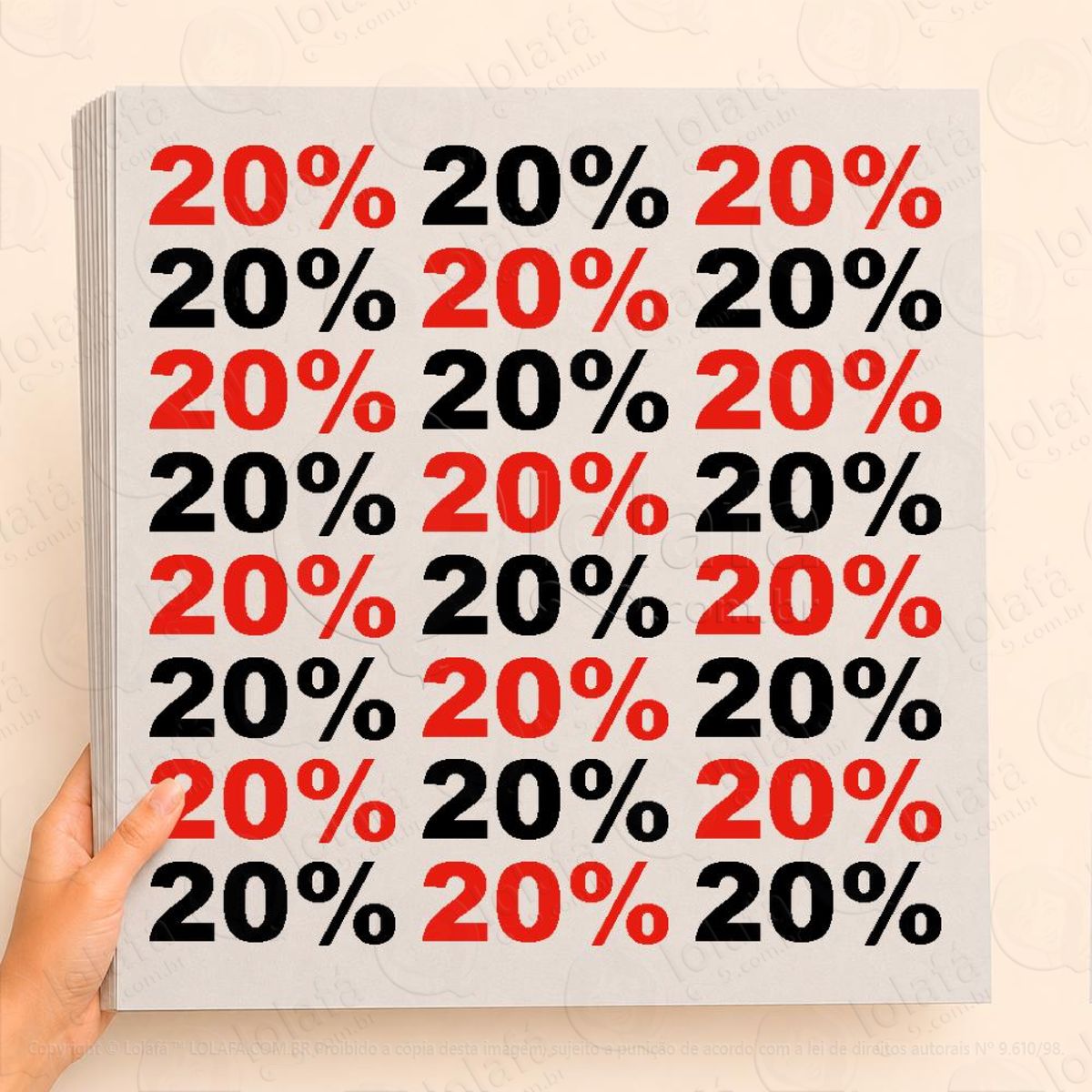 cartela de 20% adesivos black friday mod:2