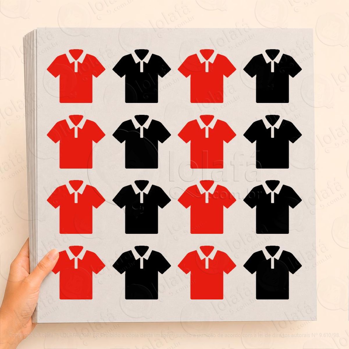 Cartela de Camisas Sociais Adesivos Black Friday Mod:13