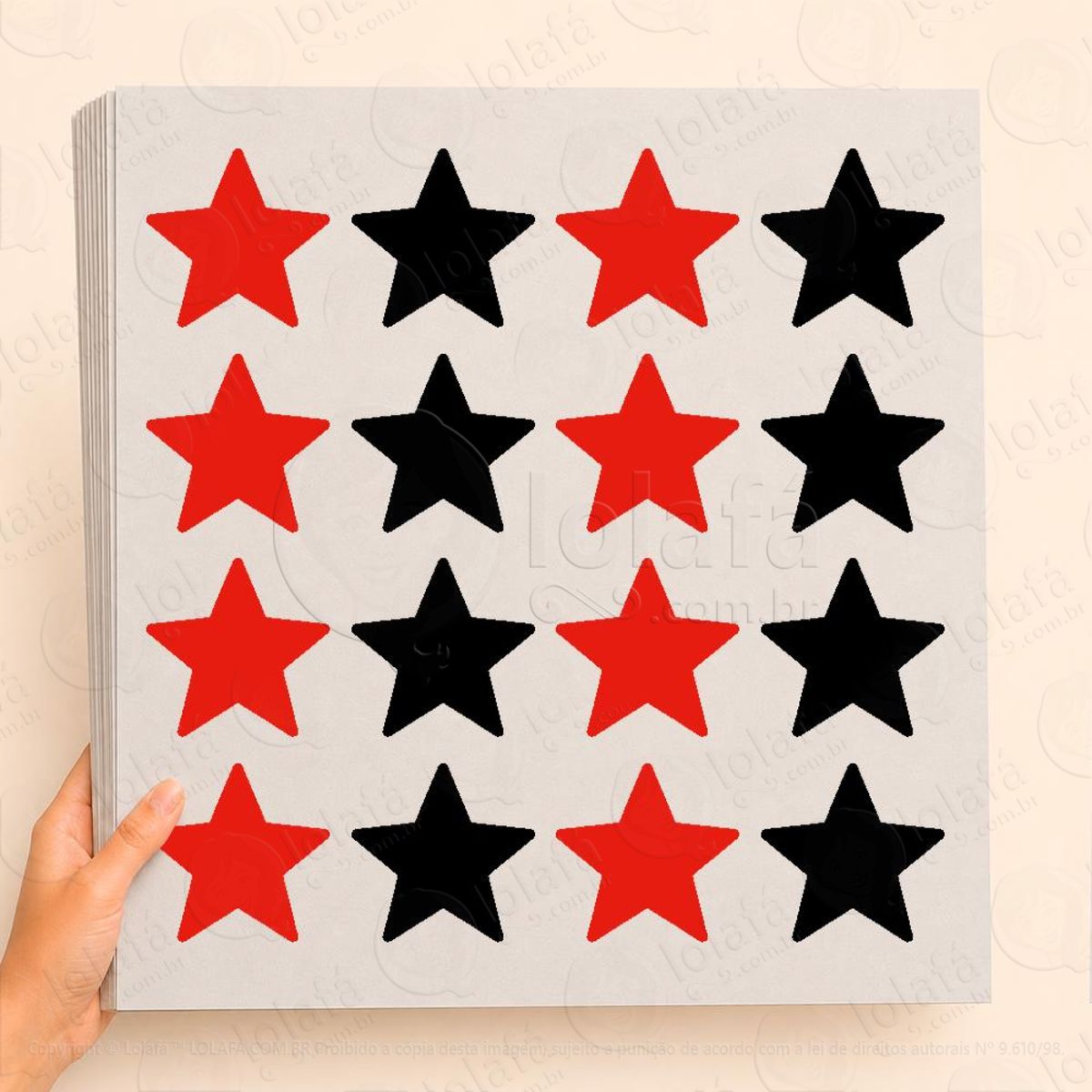 cartela de estrelas adesivos black friday mod:26
