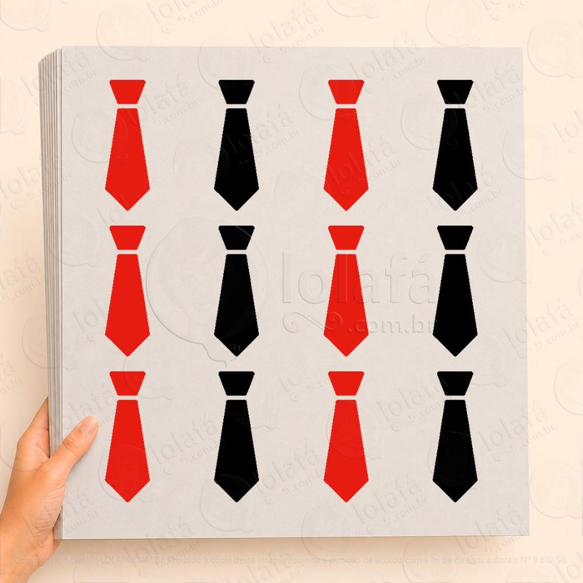 cartela de gravatas adesivos black friday mod:28