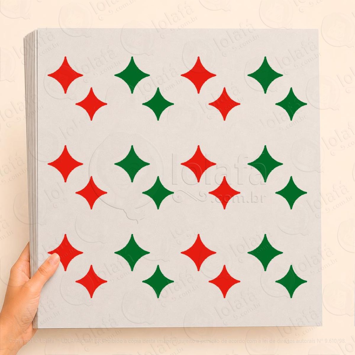 cartela de confetes (7) adesivos de natal mod:22