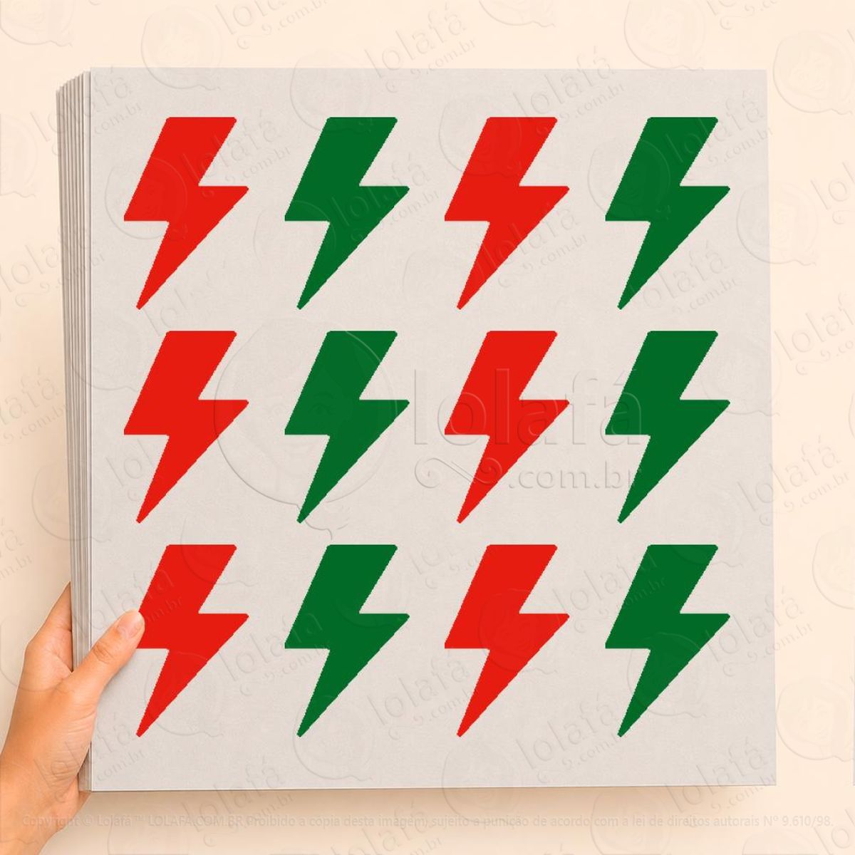 cartela de raios adesivos de natal mod:32