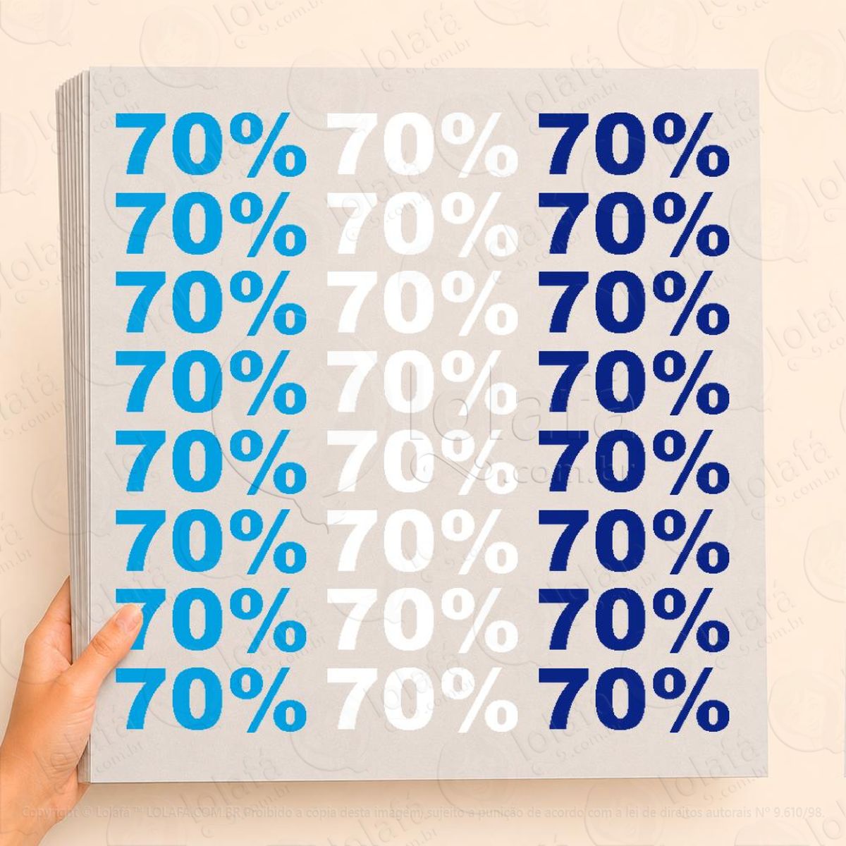 Cartela de 70% Adesivos Para Vitrine Dia Dos Pais Mod:7