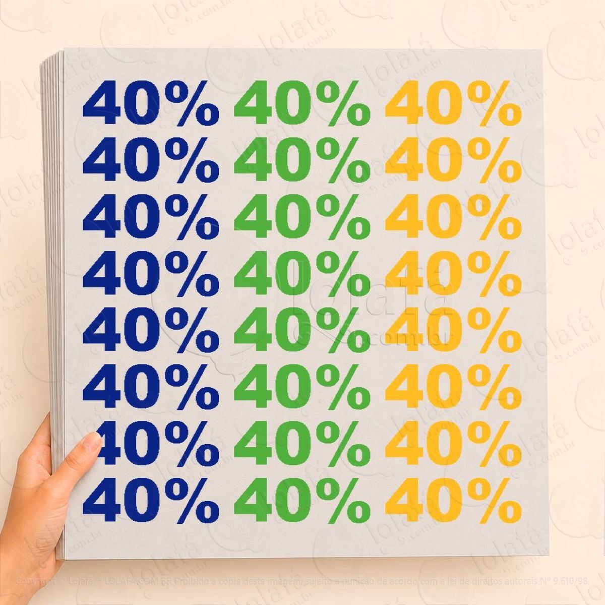 cartela de 40% adesivos para vitrine festa junina mod:4