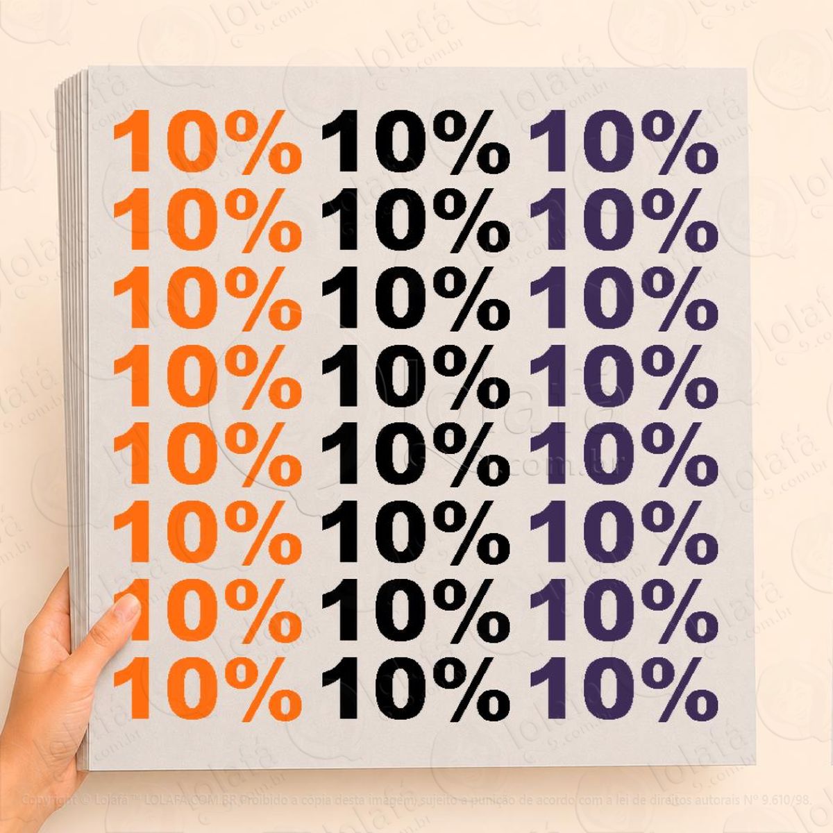 cartela de 10% adesivos para vitrine halloween mod:1