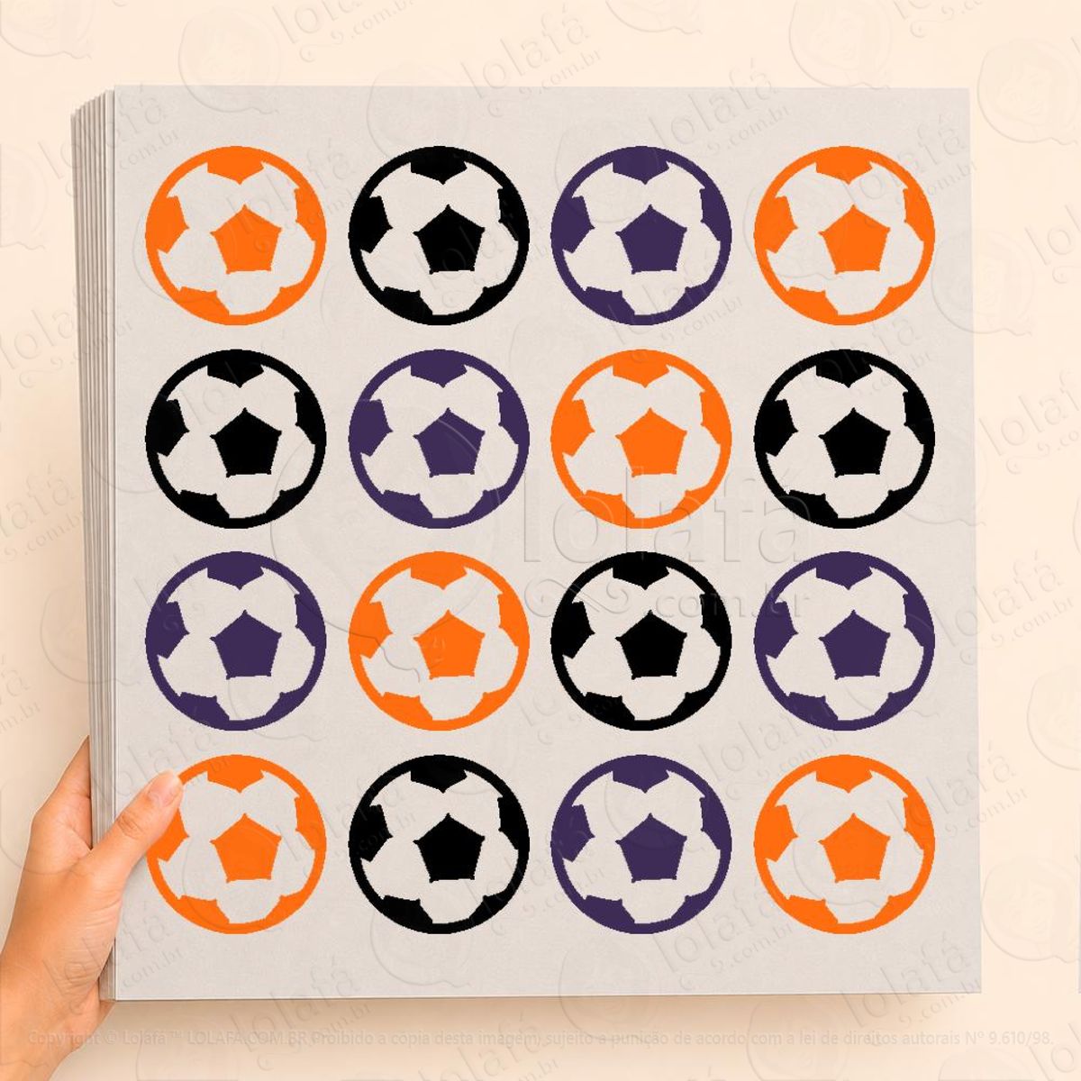 Cartela de Bolas Adesivos Para Vitrine Halloween Mod:12