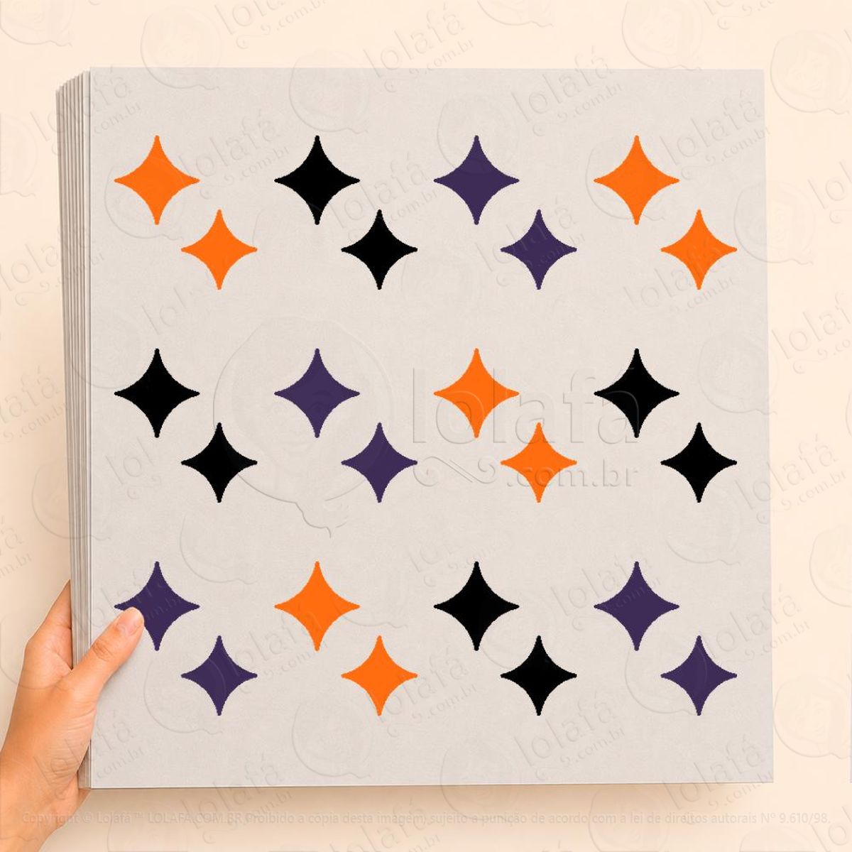 cartela de confetes (7) adesivos para vitrine halloween mod:22