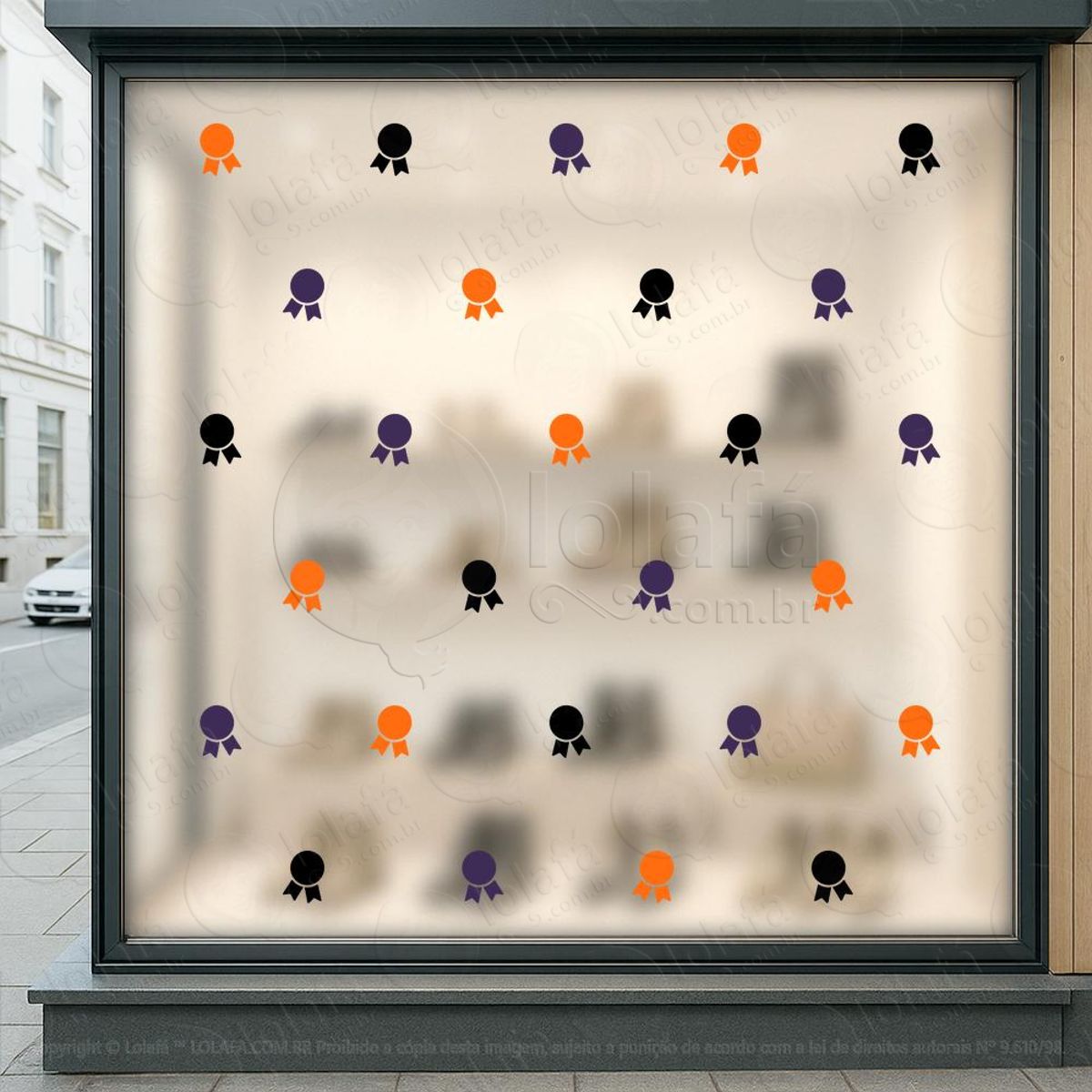 adesivo e cartela adesivos para vitrine halloween 000030 2