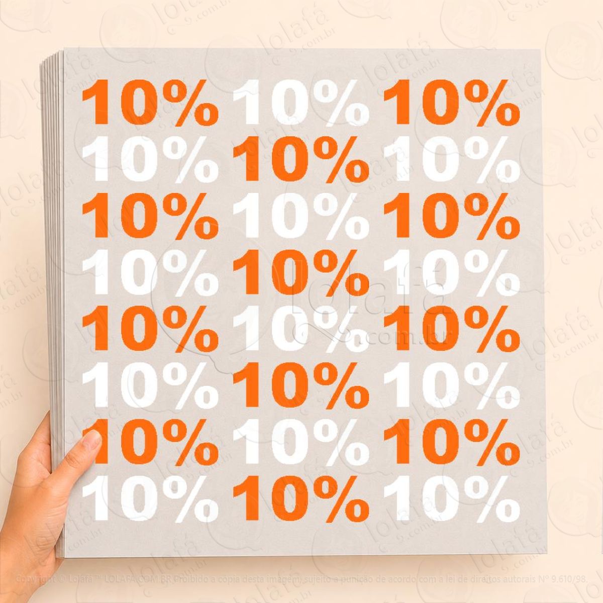 Cartela de 10% Adesivos Para Vitrine Outono Inverno Mod:1
