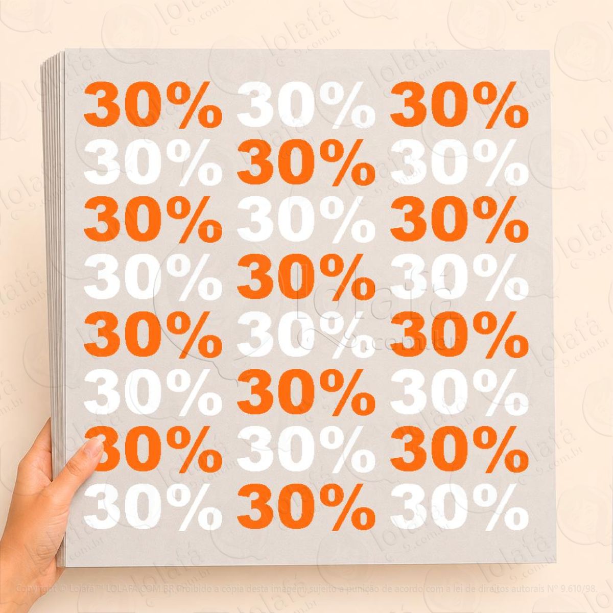 Cartela de 30% Adesivos Para Vitrine Outono Inverno Mod:3
