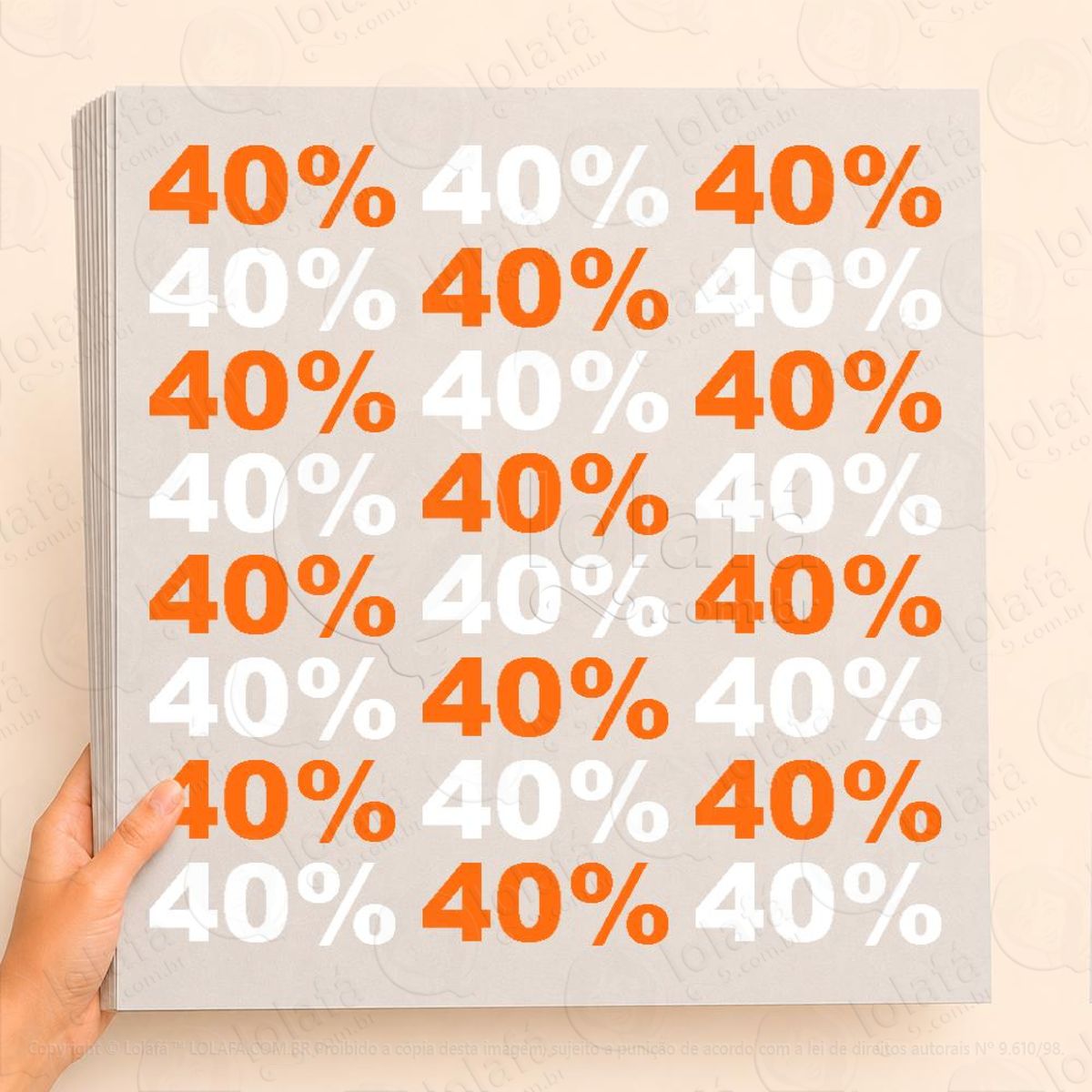 Cartela de 40% Adesivos Para Vitrine Outono Inverno Mod:4