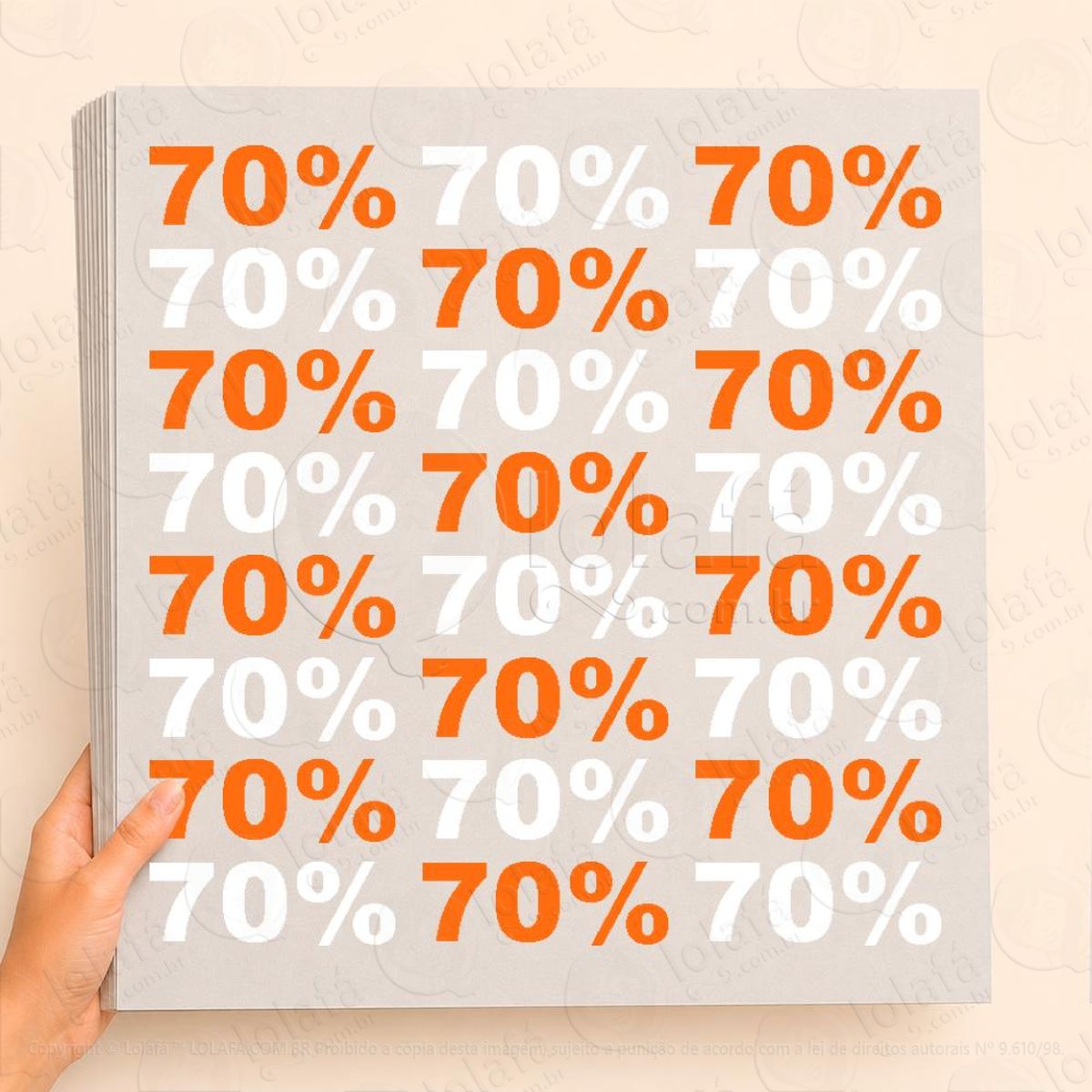Cartela de 70% Adesivos Para Vitrine Outono Inverno Mod:7