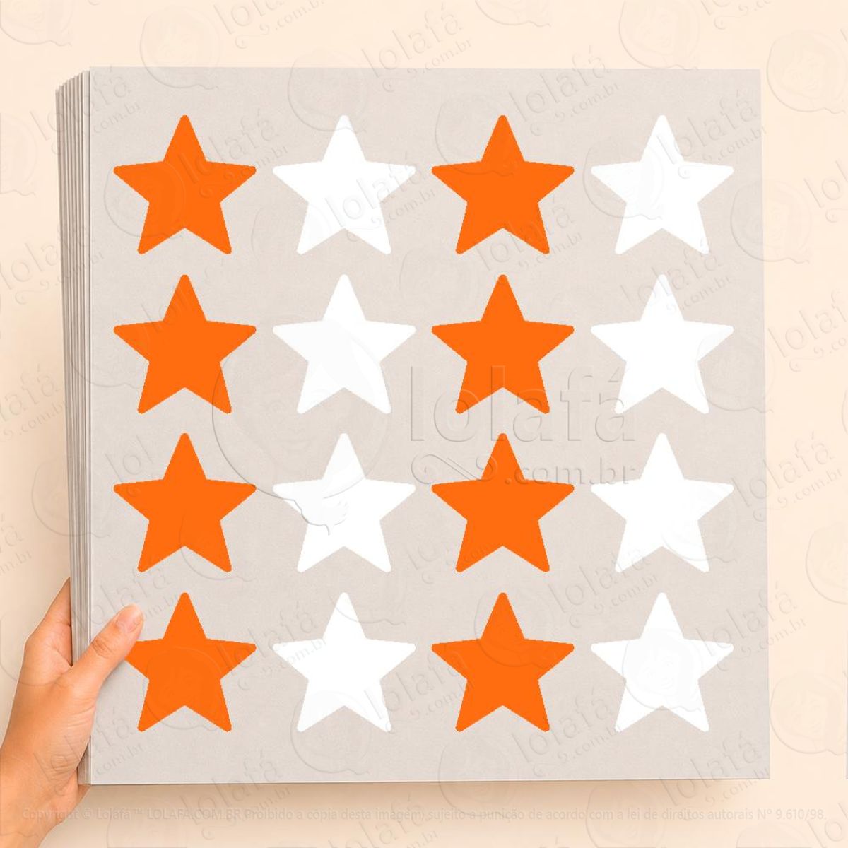 Cartela de Estrelas Adesivos Para Vitrine Outono Inverno Mod:26