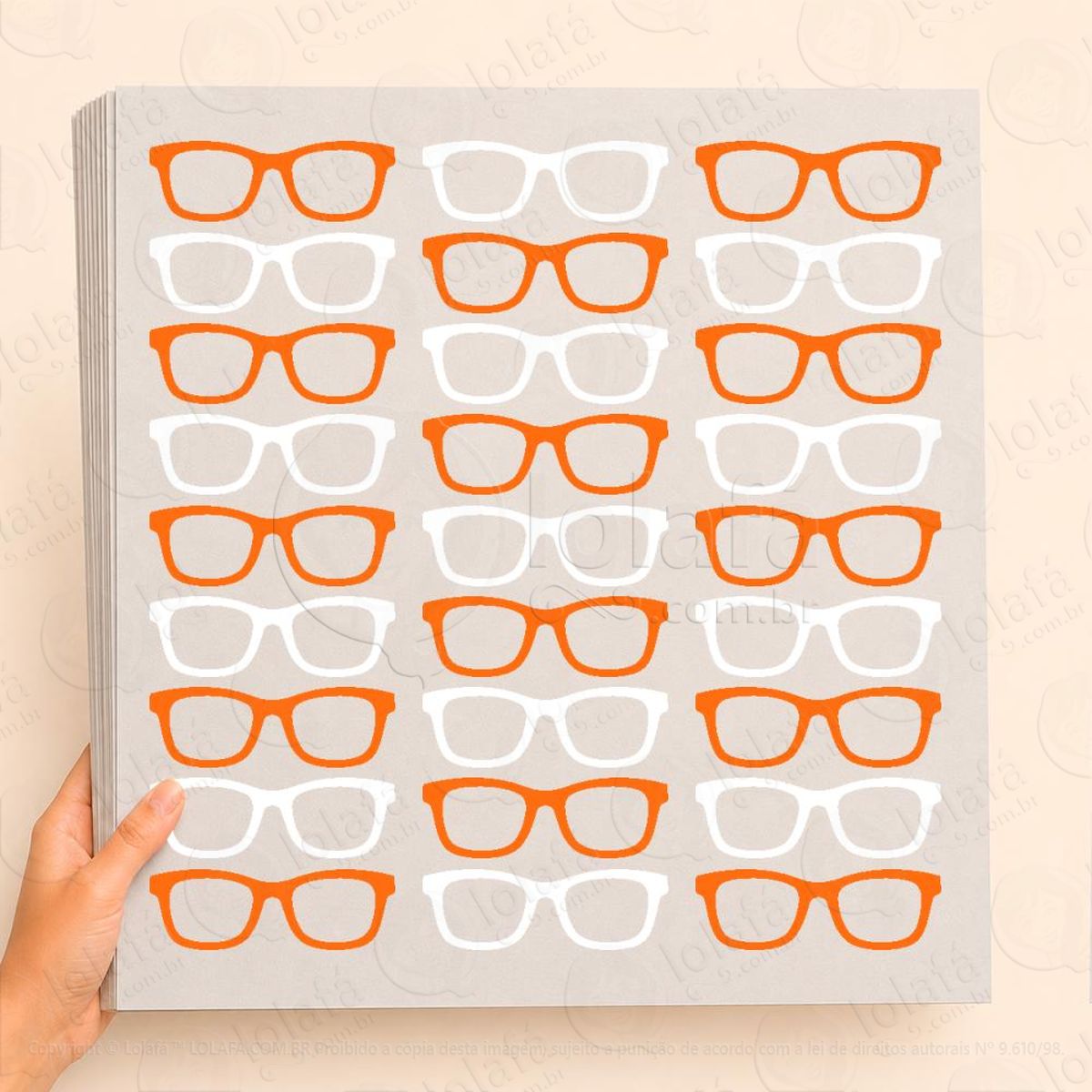 cartela de Óculos de grau adesivos para vitrine outono inverno mod:36