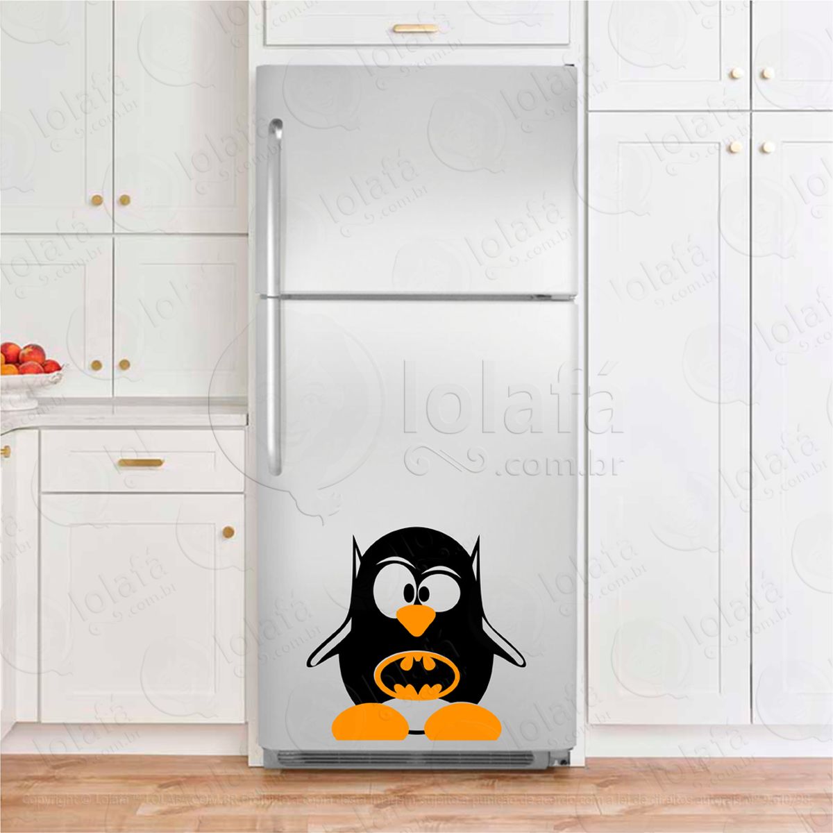 pinguim batman adesivos para geladeira mod:55
