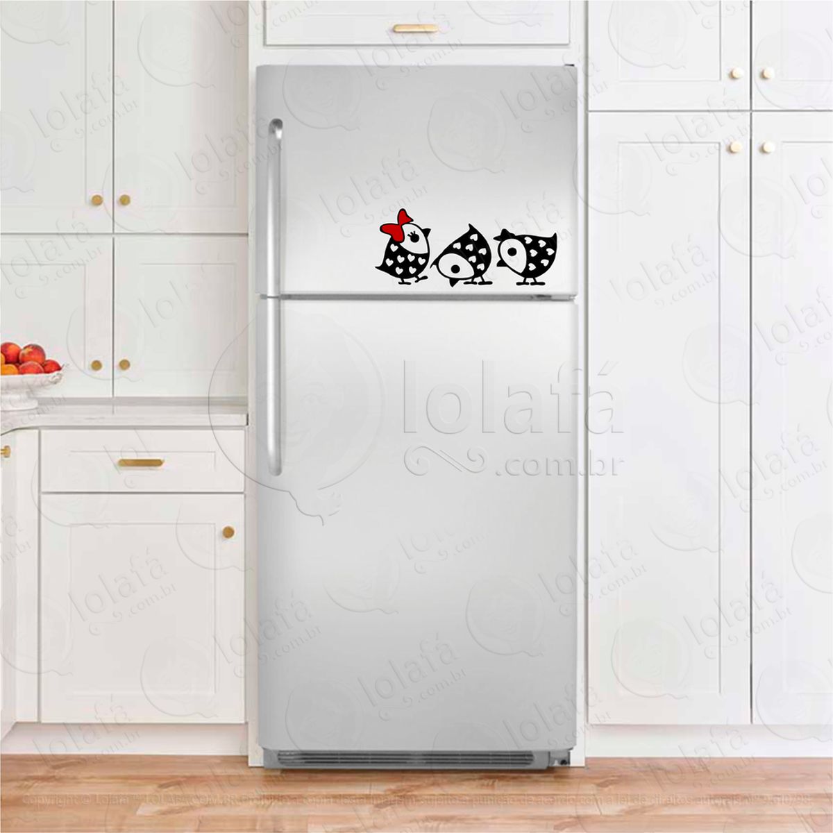 pintinhos adesivos para geladeira mod:68