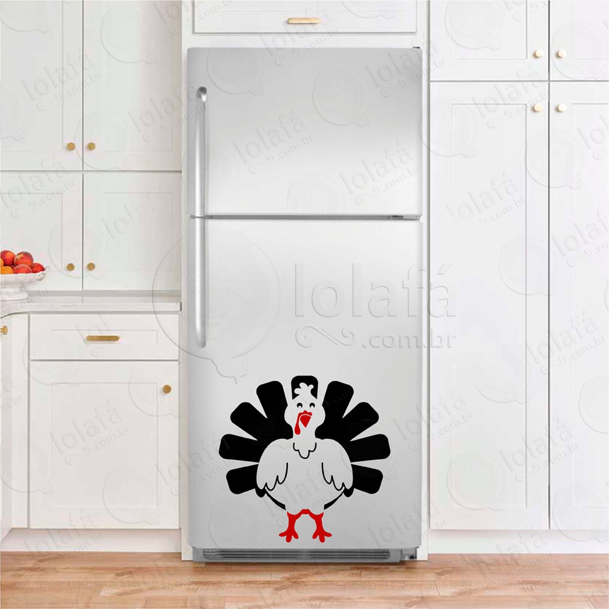 pavão adesivos para geladeira mod:72