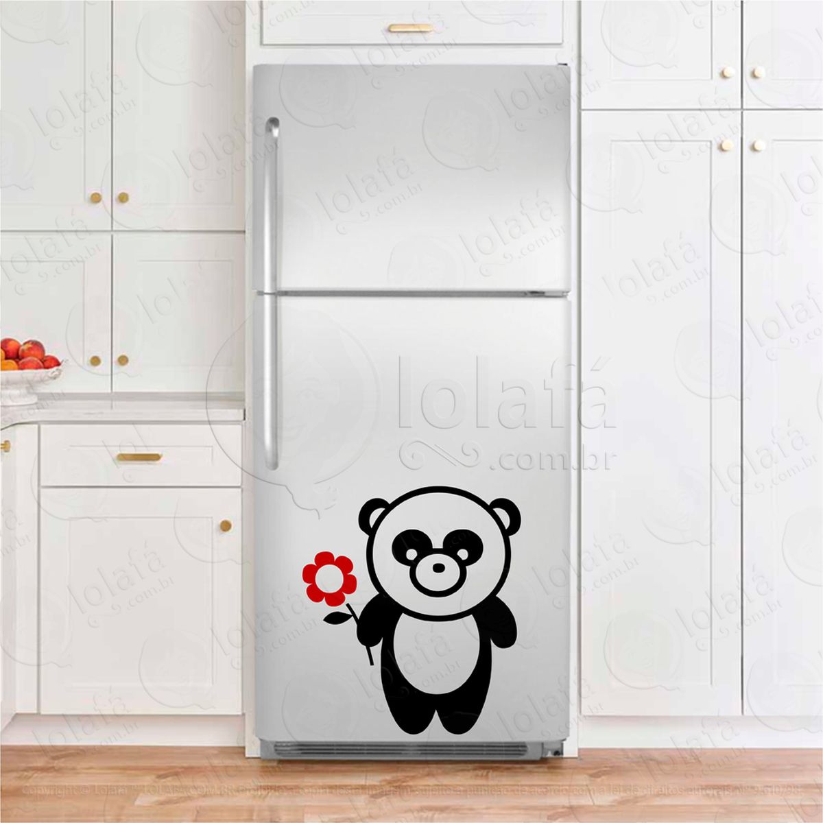 urso panda adesivos para geladeira mod:84