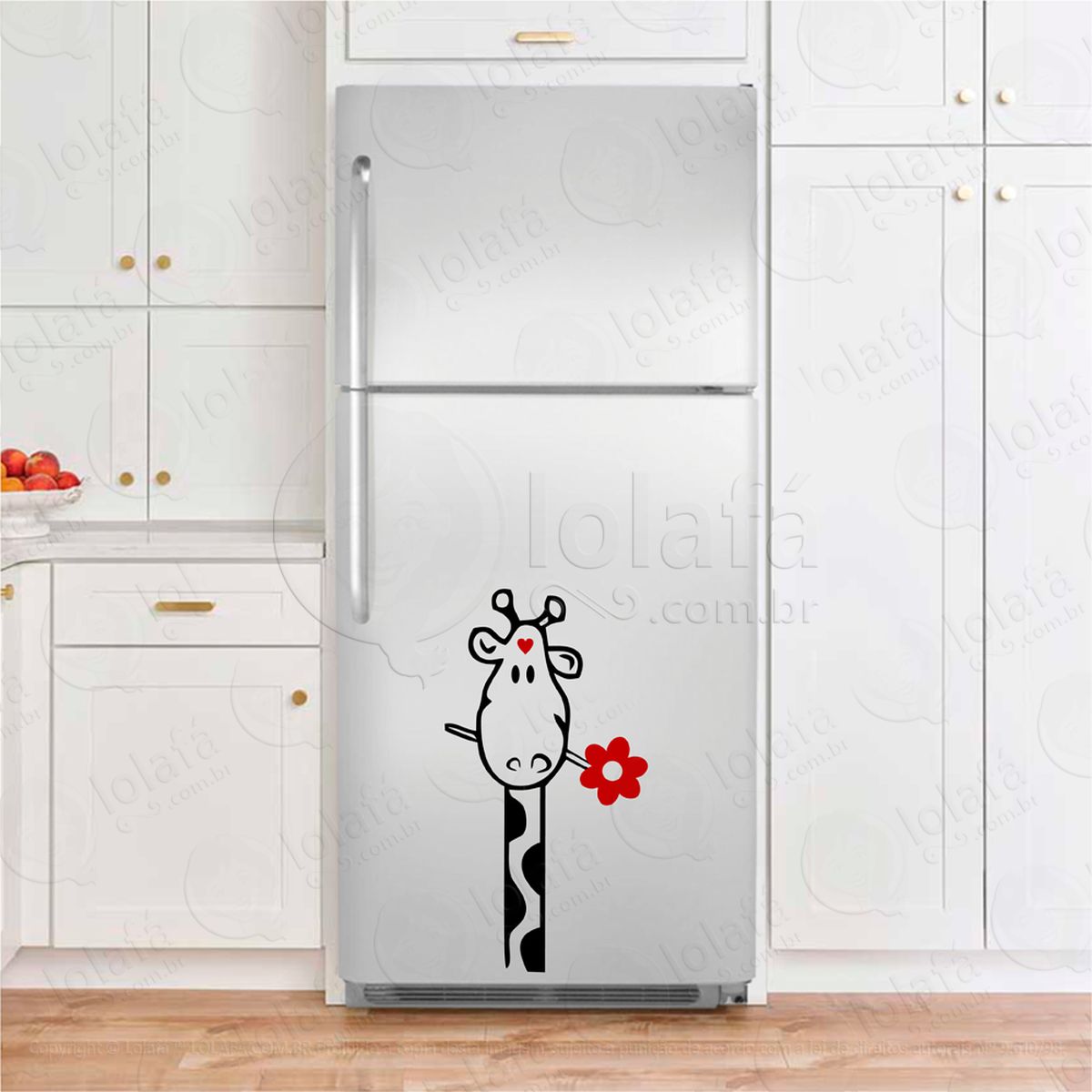 girafa adesivos para geladeira mod:93