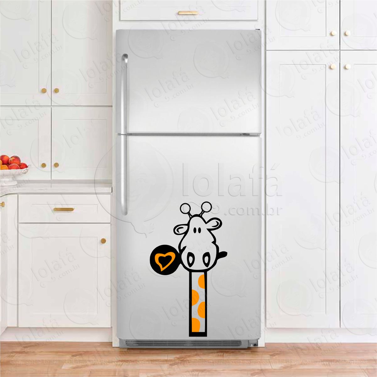 girafa adesivos para geladeira mod:98