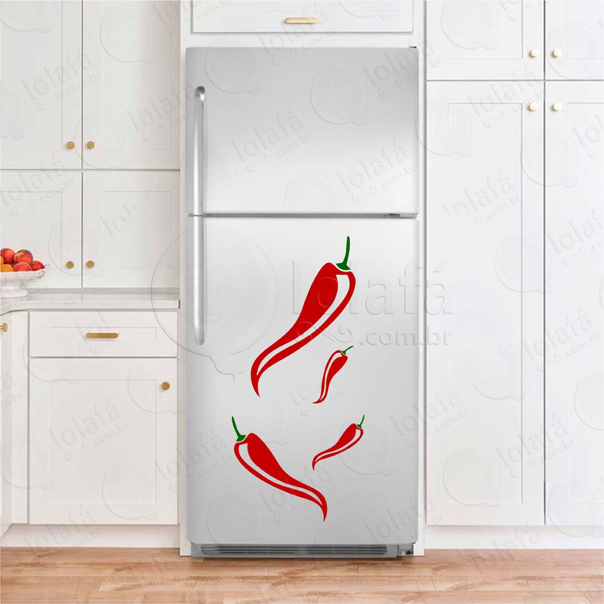 pimentas adesivos para geladeira mod:104