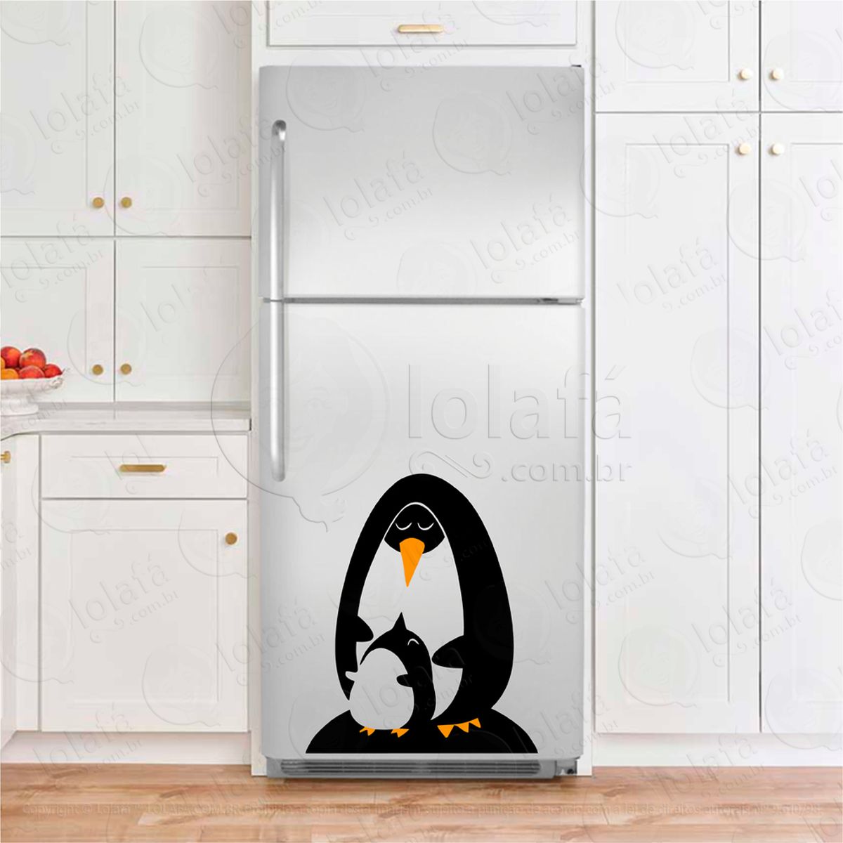 Pinguins Adesivo Para Geladeiras - Mod:121