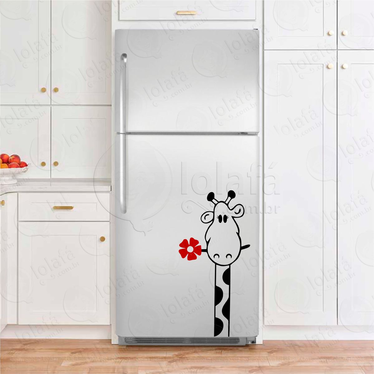 girafa adesivos para geladeira mod:124