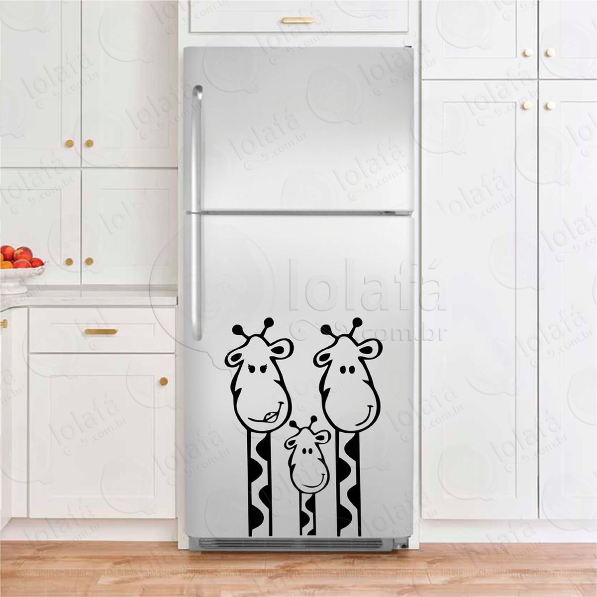 girafas família adesivos para geladeira mod:143