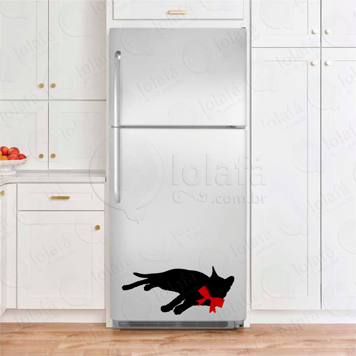 gato adesivos para geladeira mod:148