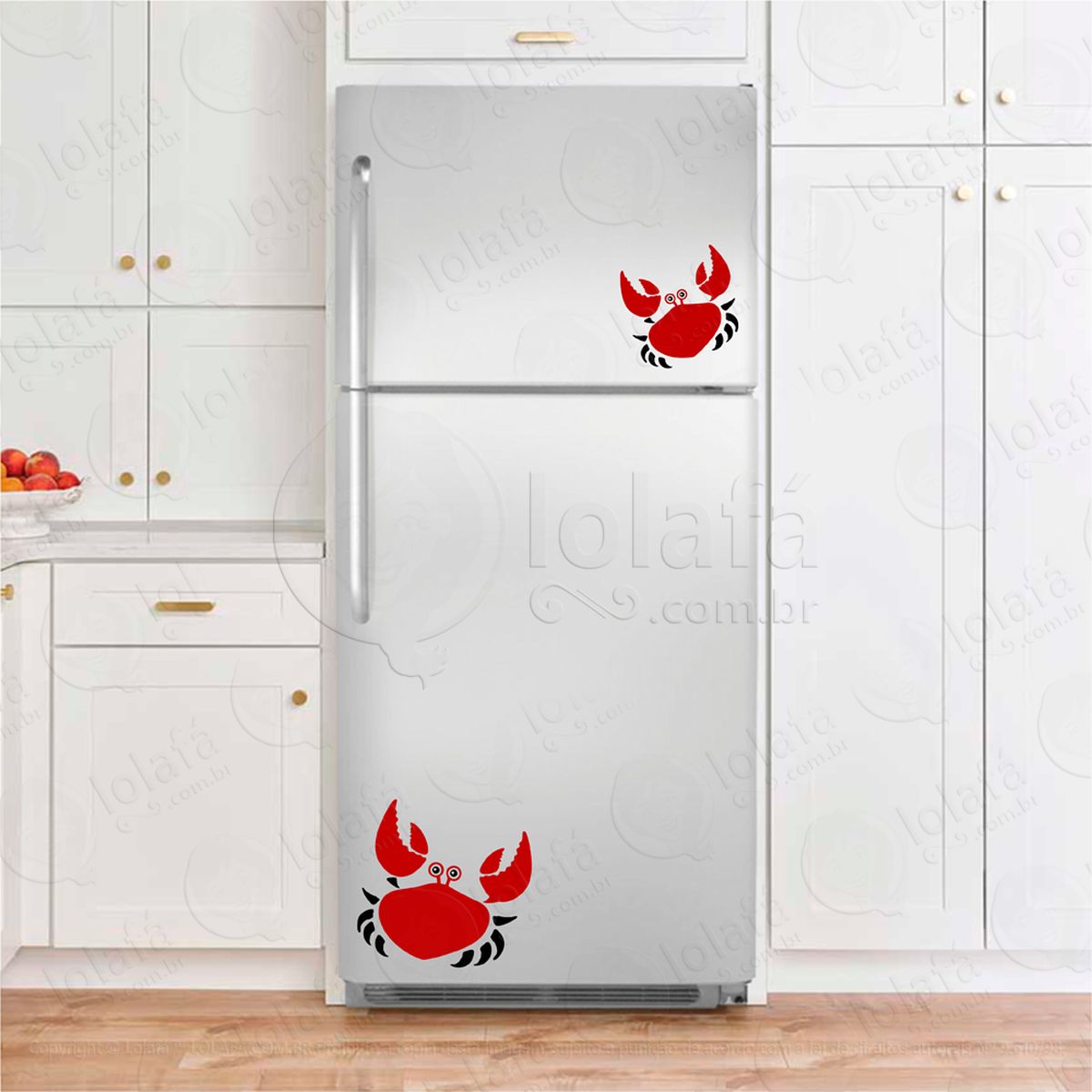 caranguejos adesivos para geladeira mod:152