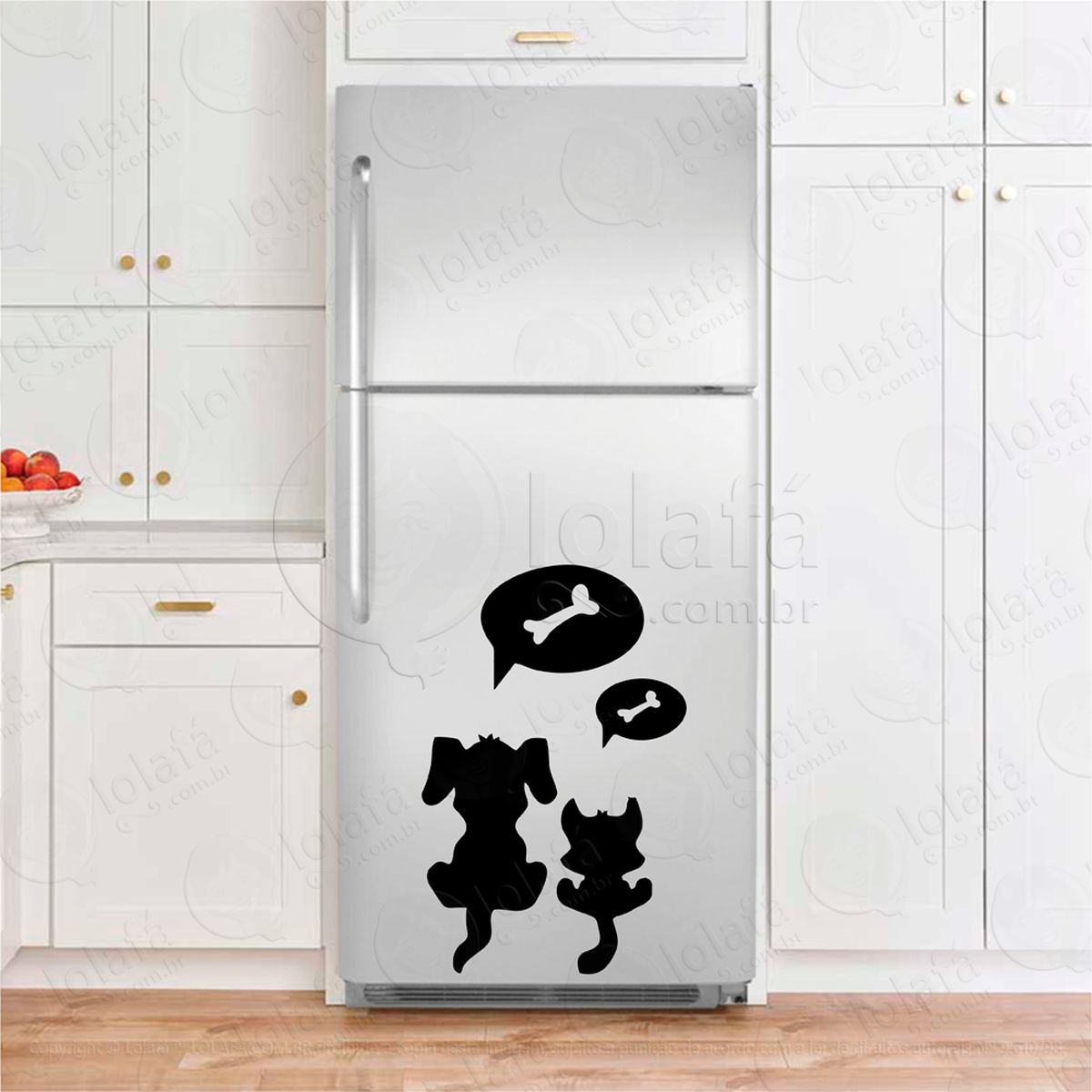 cachorros adesivos para geladeira mod:163