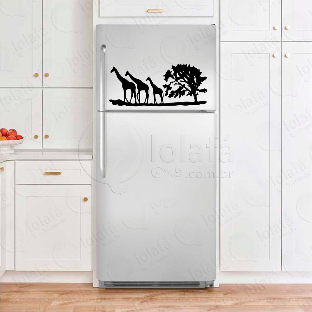 girafas na savana adesivos para geladeira mod:166