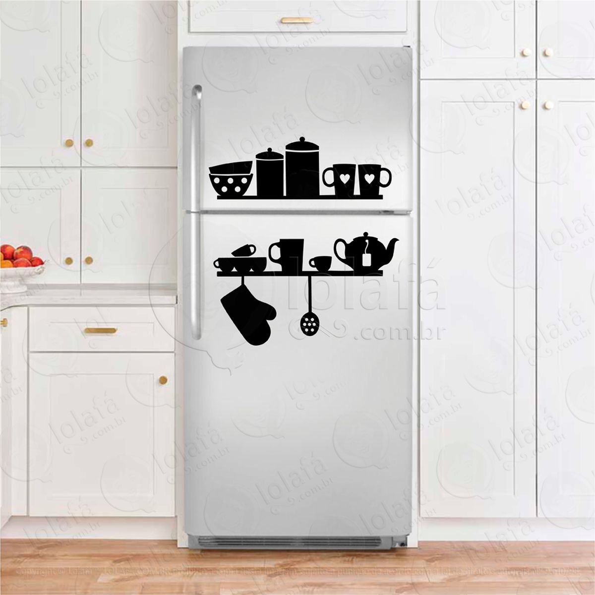 prateleiras de cozinha adesivos para geladeira mod:173