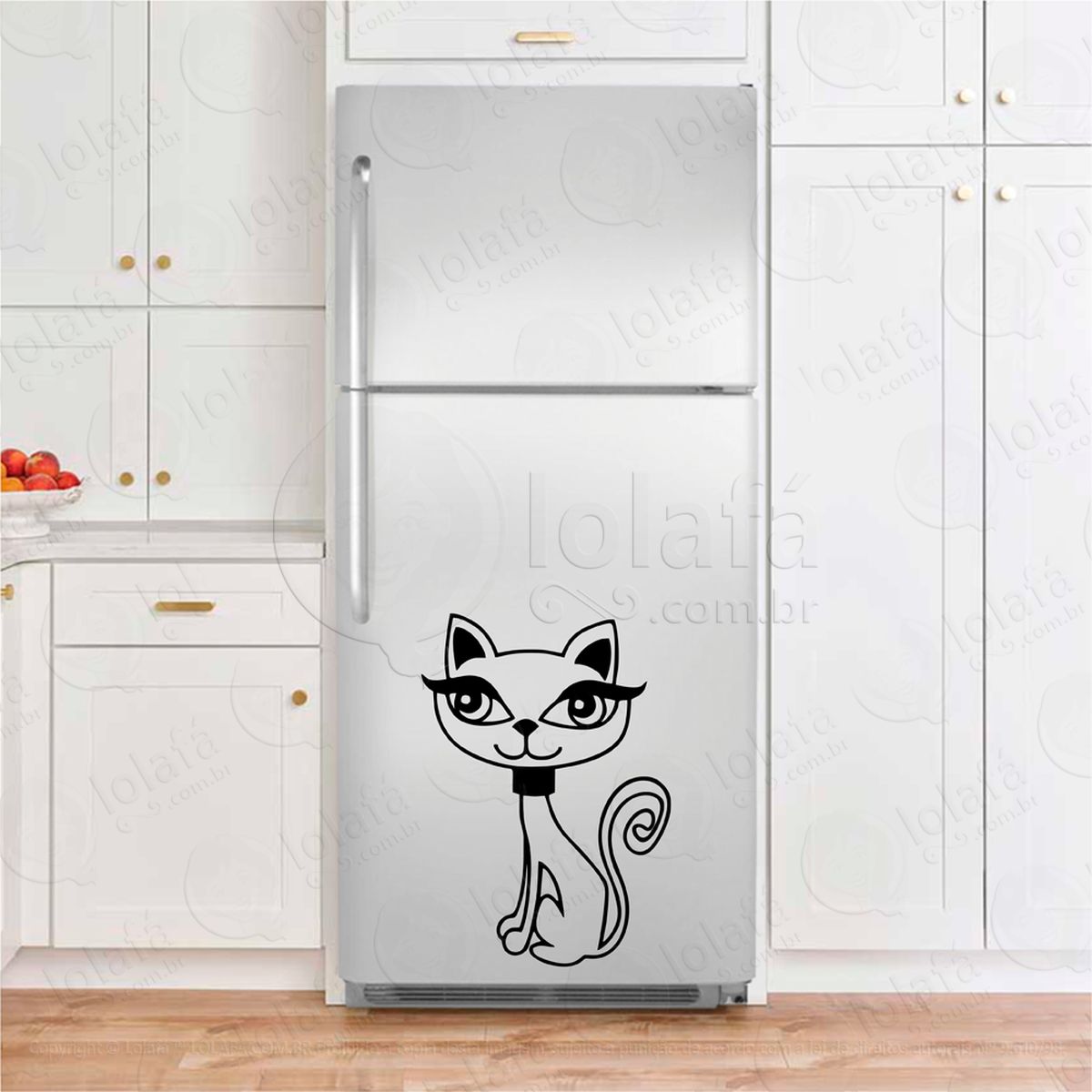 gato adesivos para geladeira mod:192