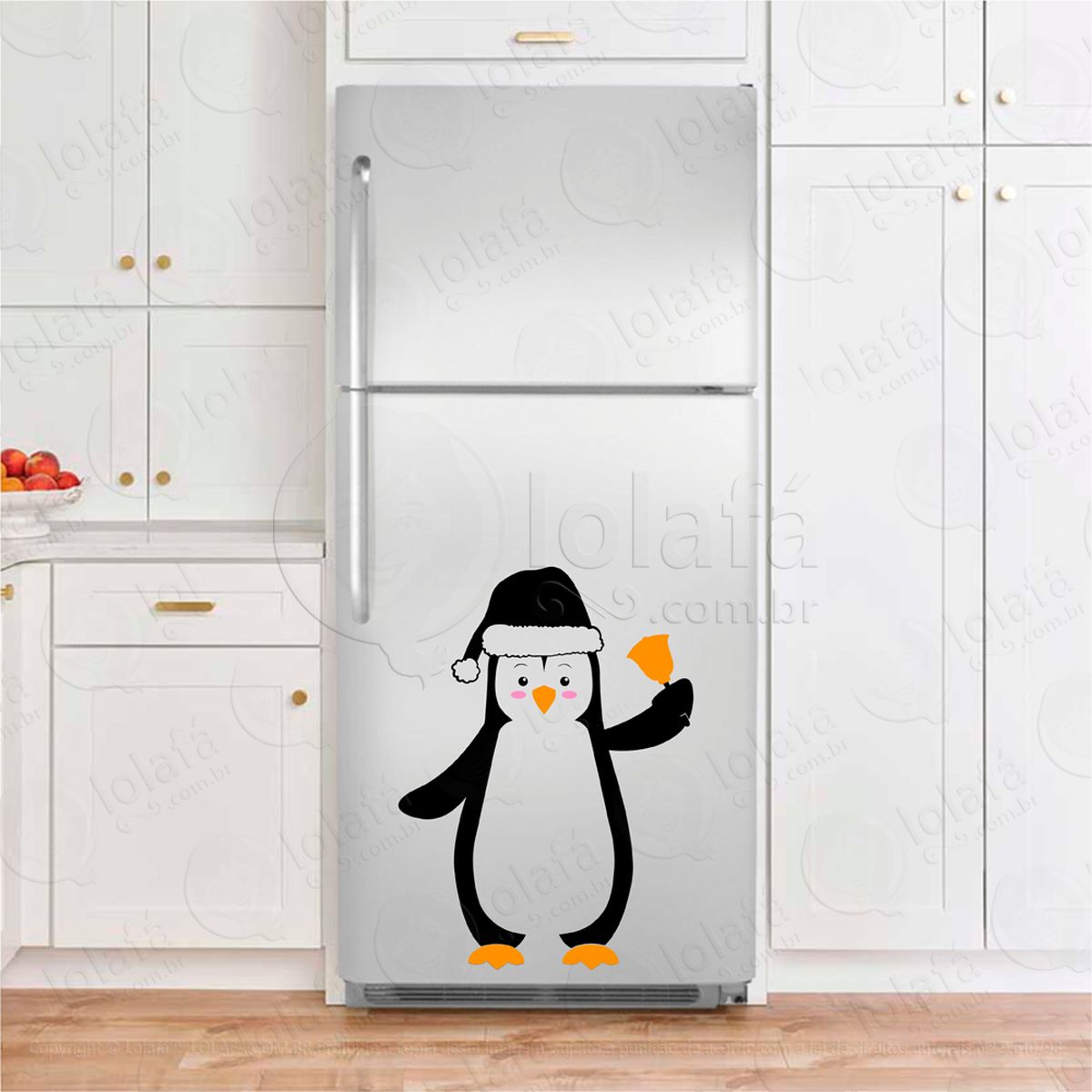 pinguim de natal adesivos para geladeira mod:216