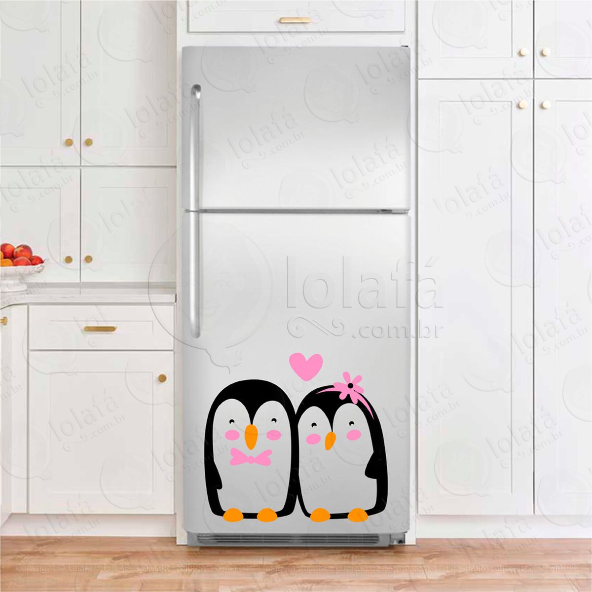 pinguins adesivos para geladeira mod:224