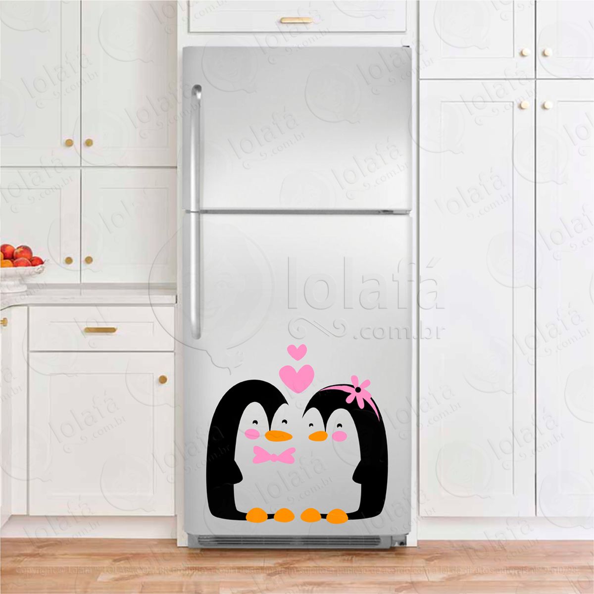 pinguins adesivos para geladeira mod:225