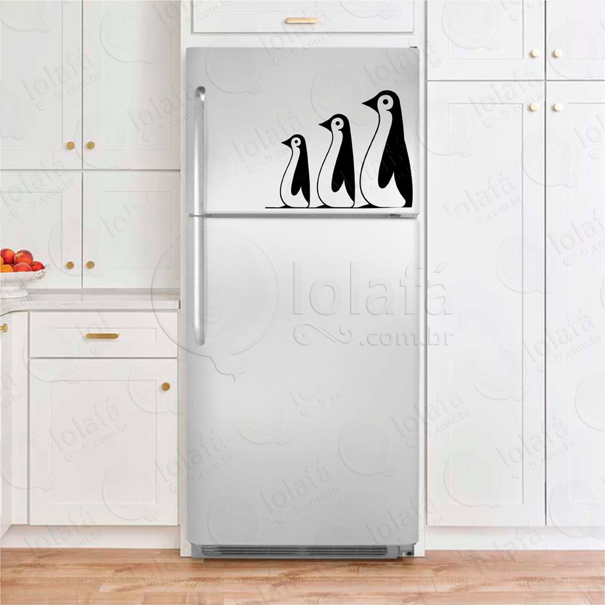 pinguins adesivos para geladeira mod:247