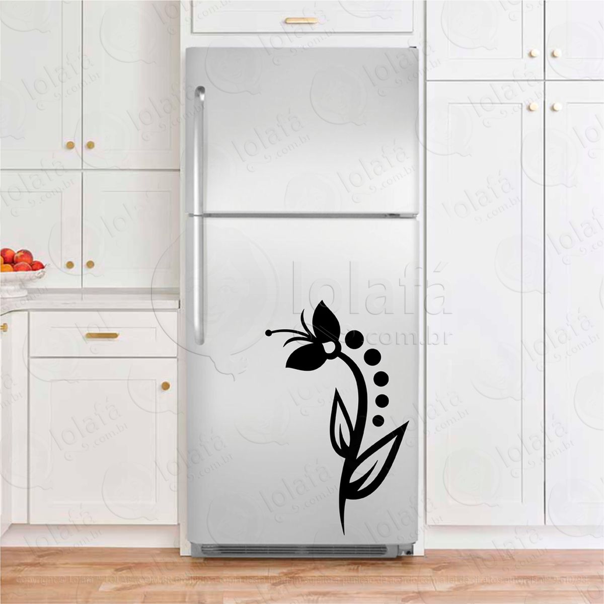 flor adesivos para geladeira mod:258
