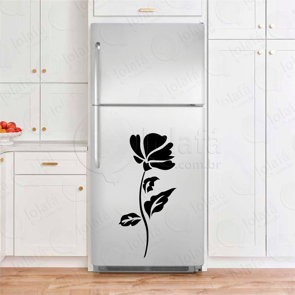 flor adesivos para geladeira mod:259