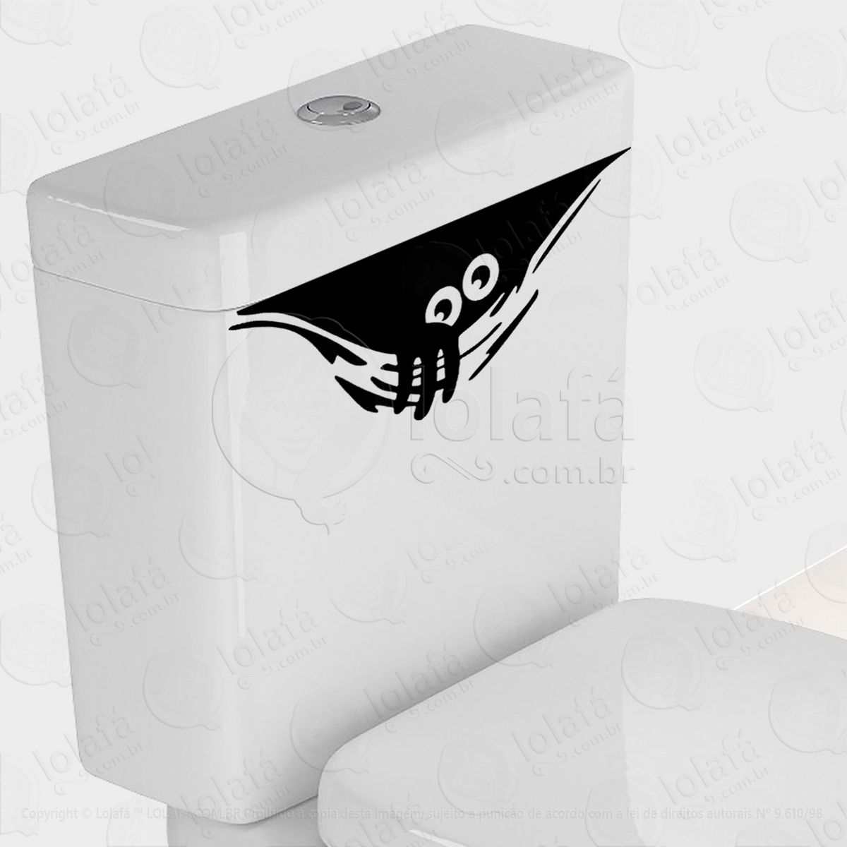olhos adesivo para vaso sanitário e privada mod:1