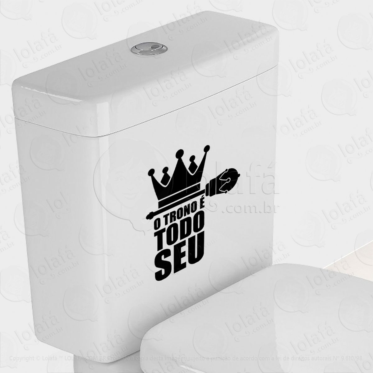 trono adesivos de vaso sanitário mod:11