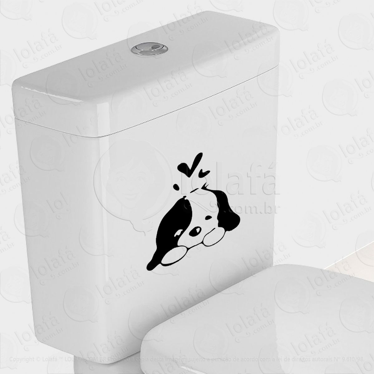 cãozinho adesivos de vaso sanitário mod:52
