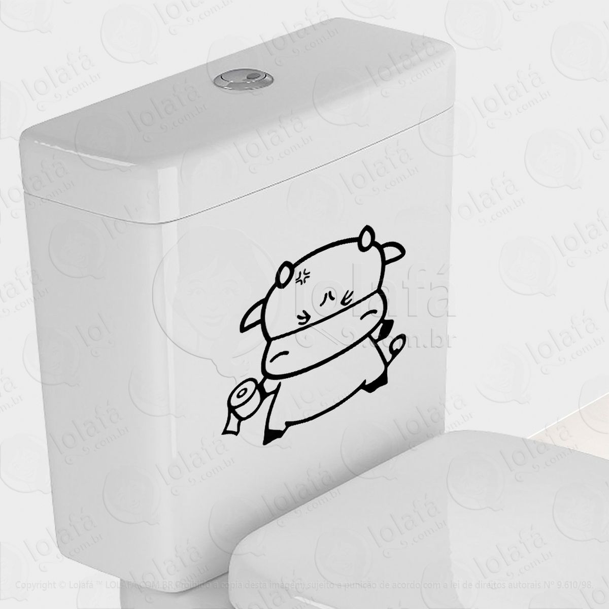 boizinho adesivos de vaso sanitário mod:58