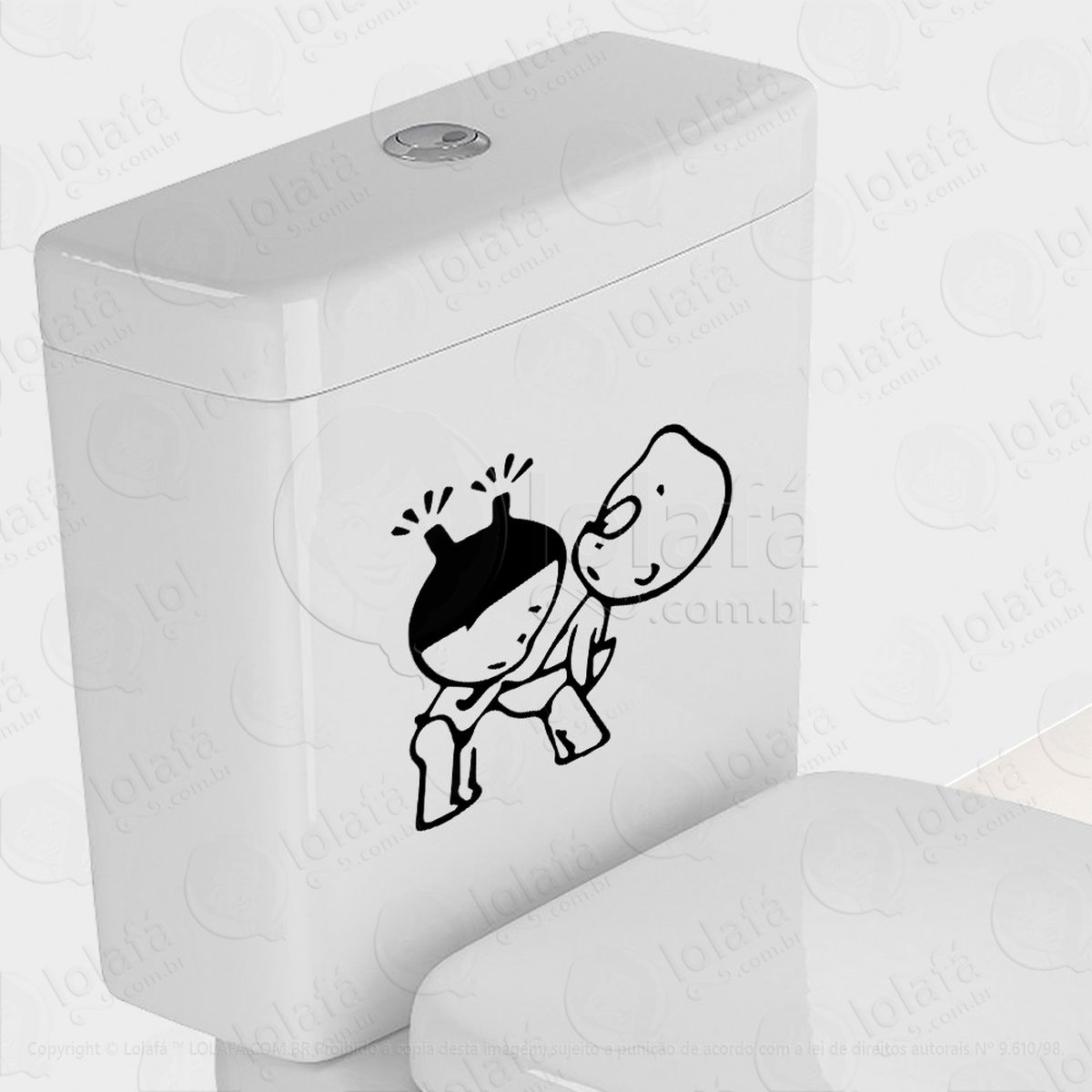 crianças adesivos de vaso sanitário mod:60